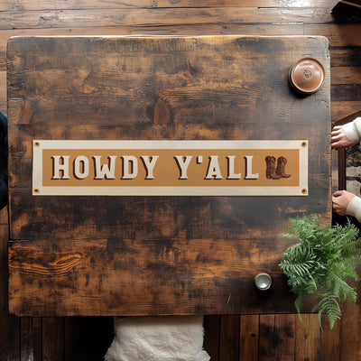 Howdy Y'all Felt Banner