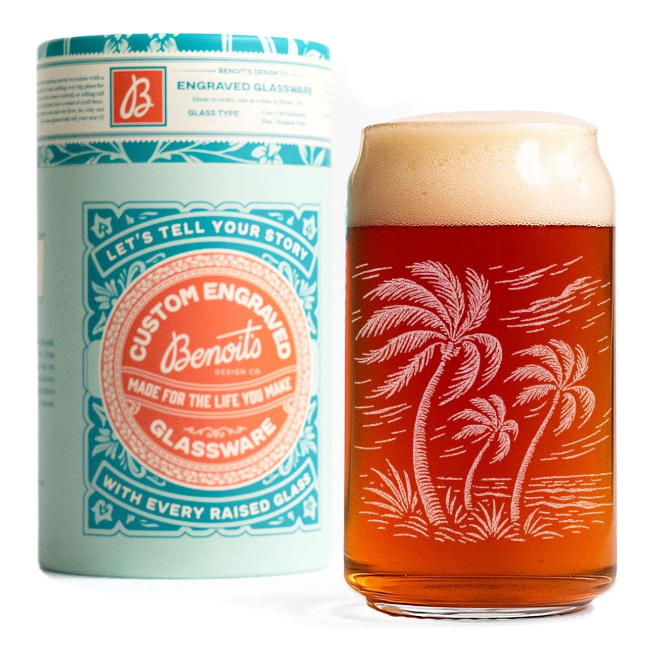 Breezy Palm Tree Glass