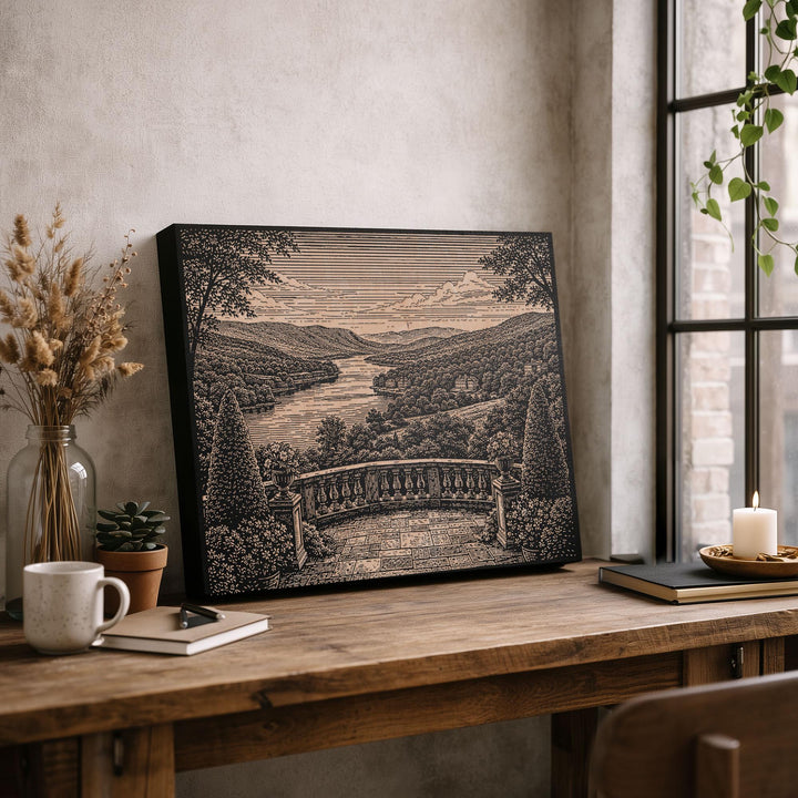 Hudson Valley Engraved Birch Art Panel