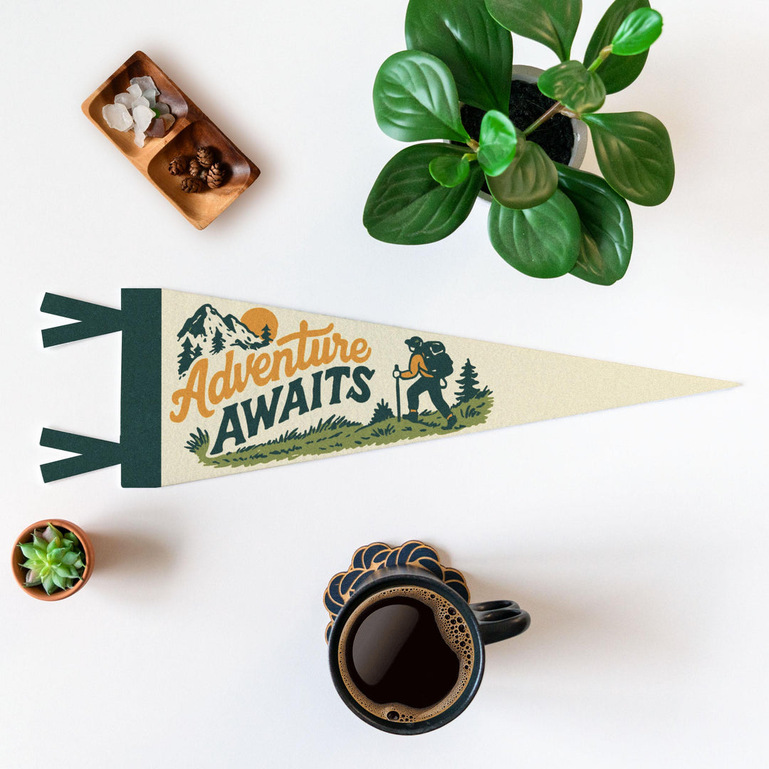 Adventure Awaits Felt Pennant
