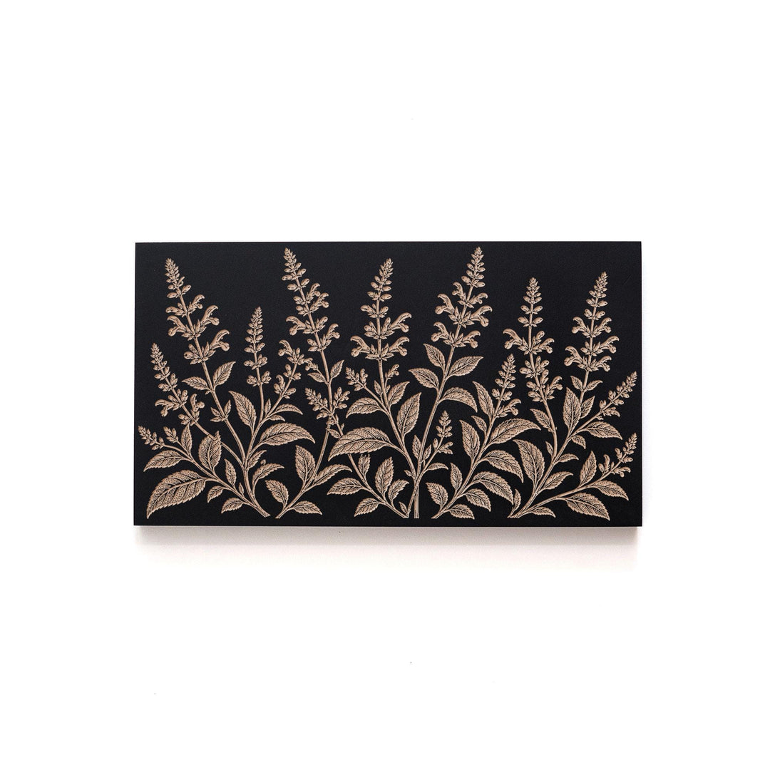 Salvia Engraved Birch Art Panel