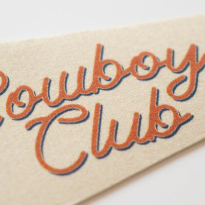 Cowboy Club Felt Pennant