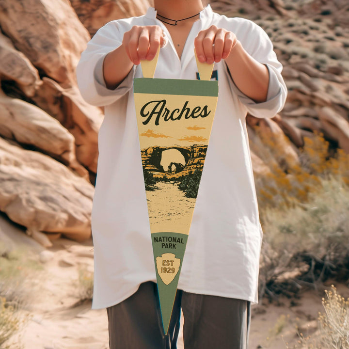Arches National Park Felt Pennant