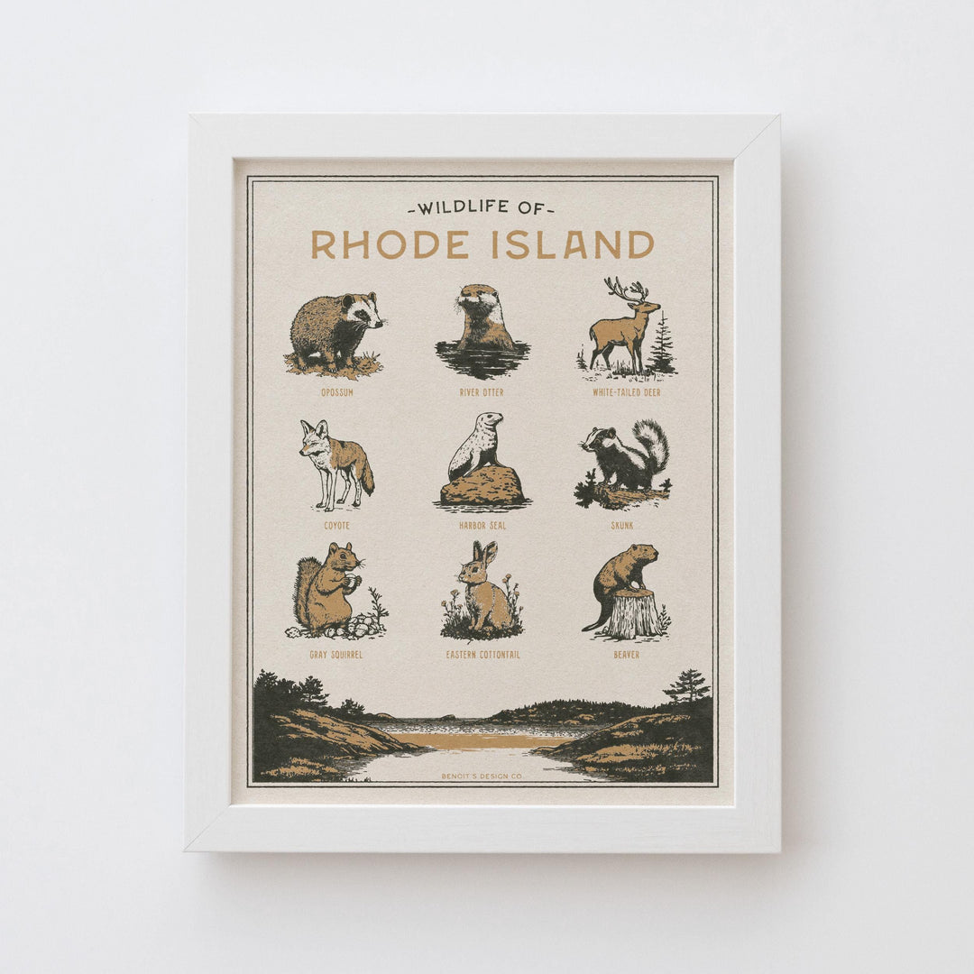 Rhode Island Wildlife Print