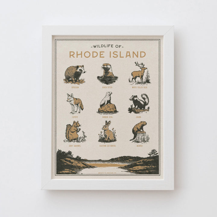 Rhode Island Wildlife Print