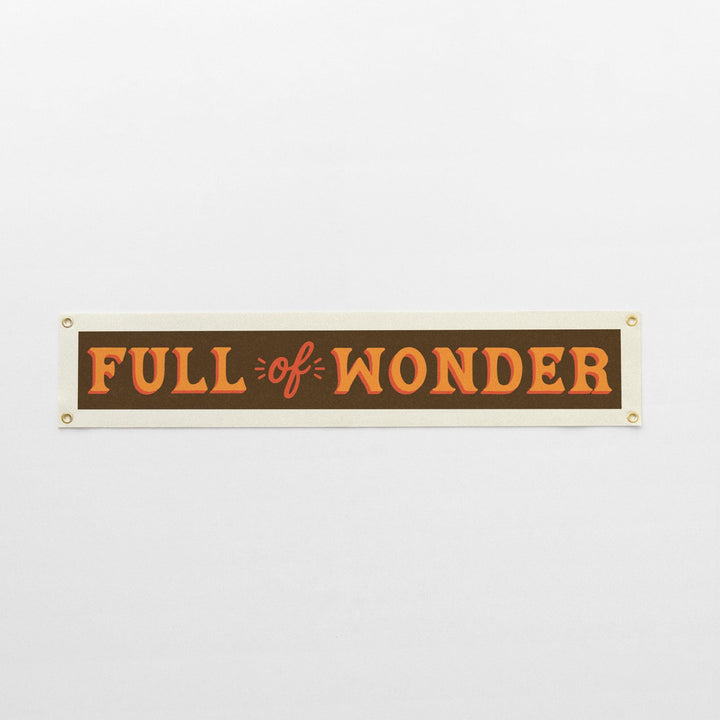 Full of Wonder Felt Banner