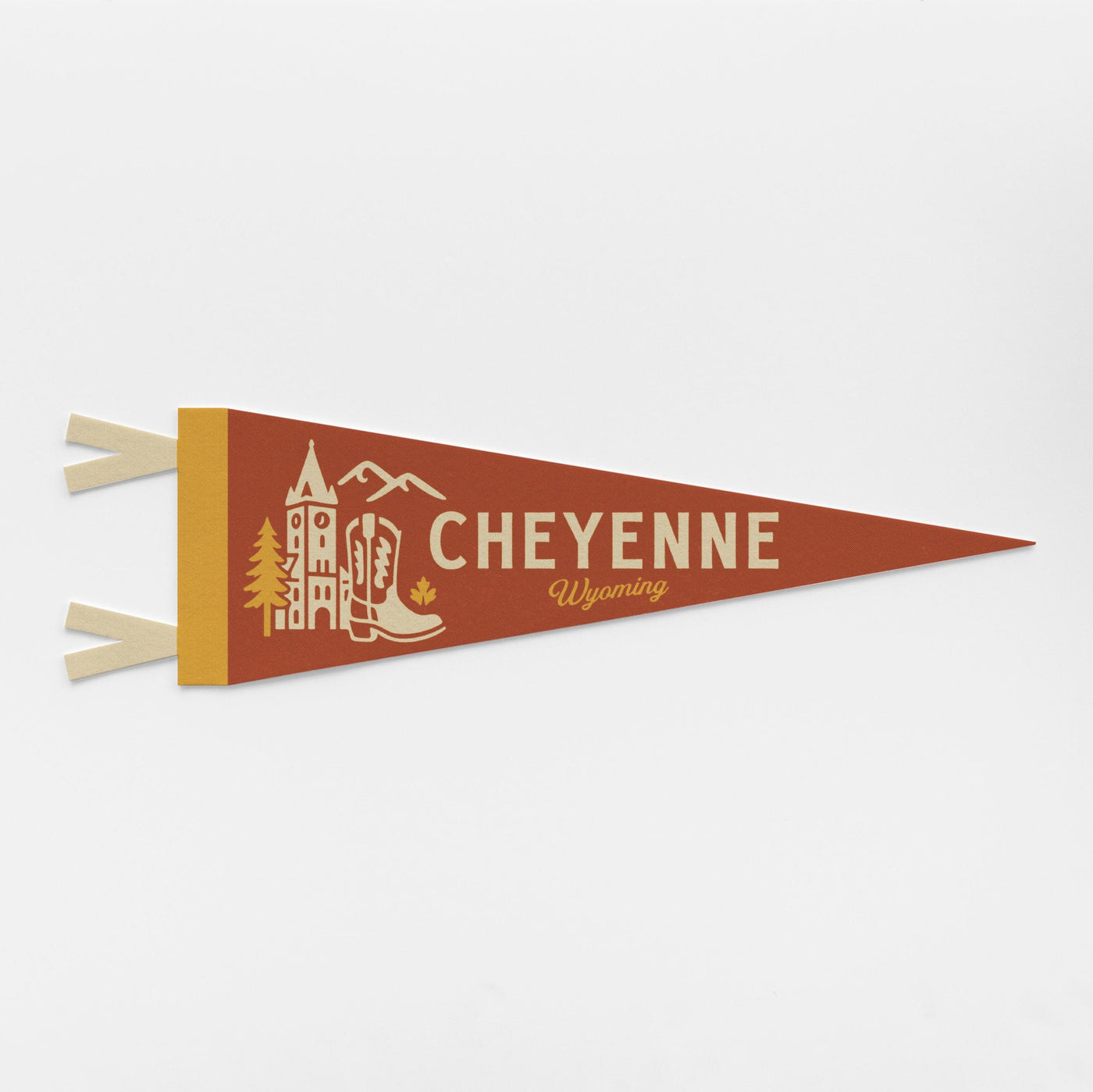 Cheyenne Wyoming Felt Pennant