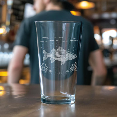 Striped Bass Glass