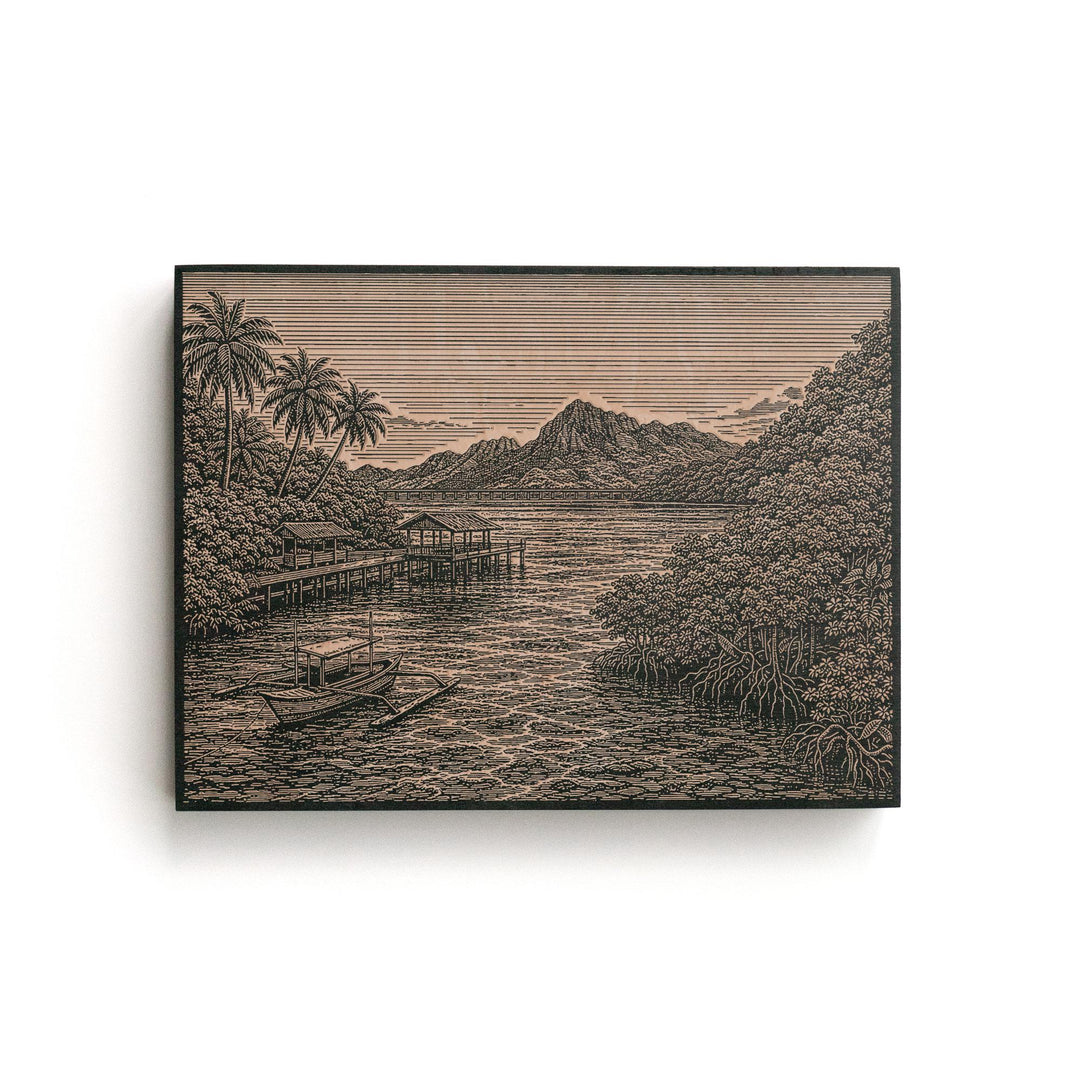 Langkawi Engraved Birch Art Panel