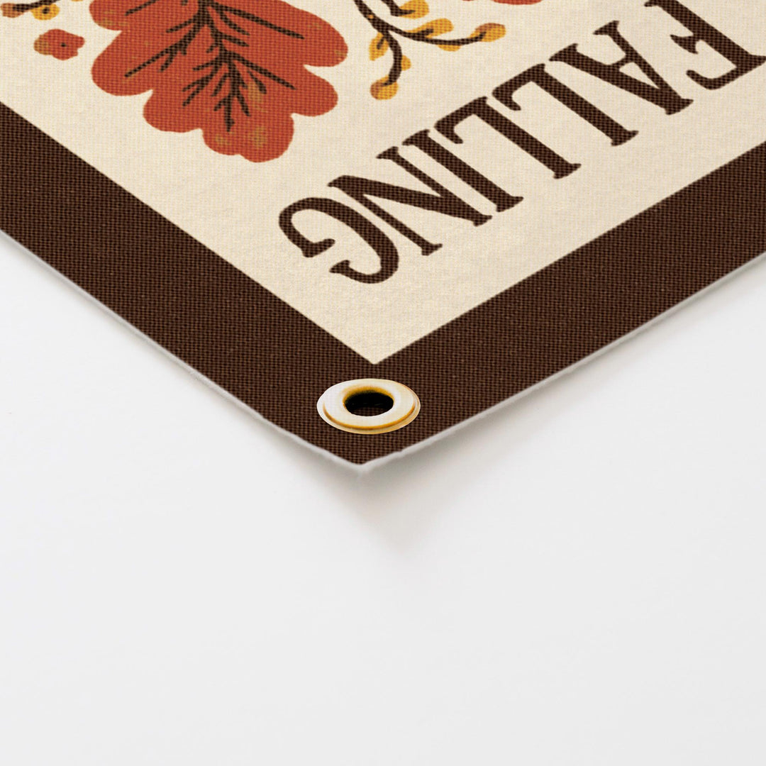 Leaves Are Falling Autumn Is Calling Felt Banner