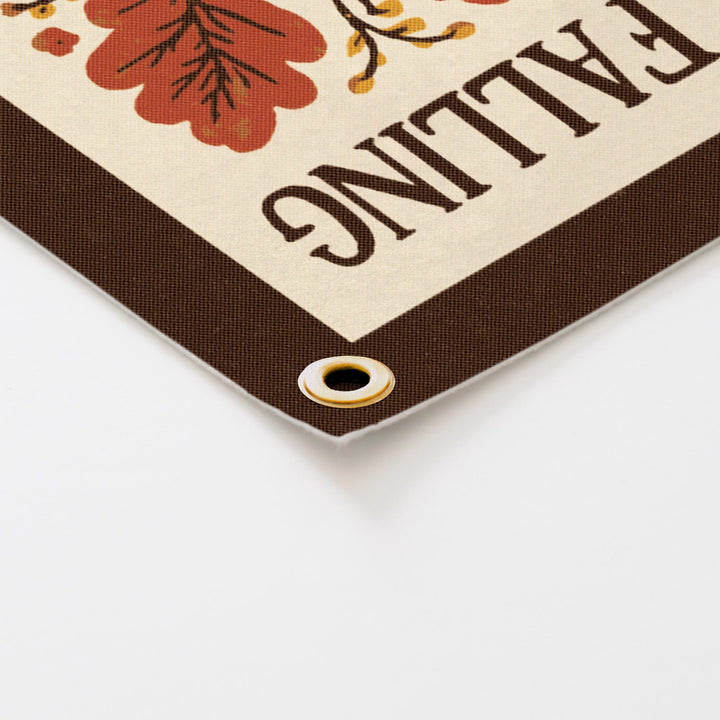 Leaves Are Falling Autumn Is Calling Felt Banner