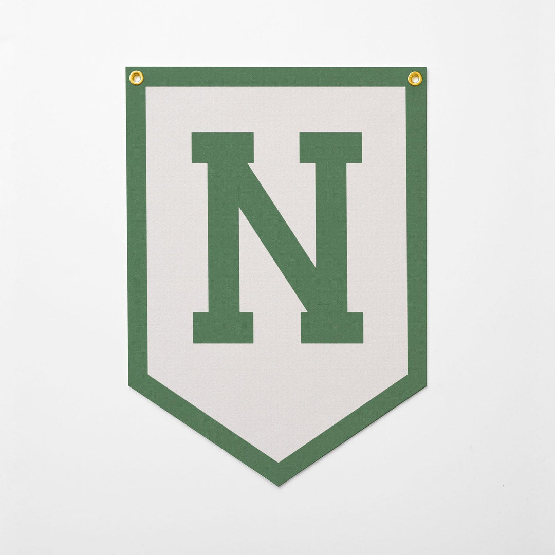 Custom Initials Felt Camp Banner