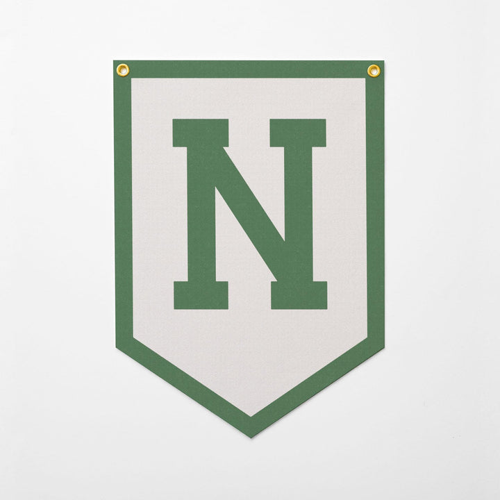 Custom Initials Felt Camp Banner