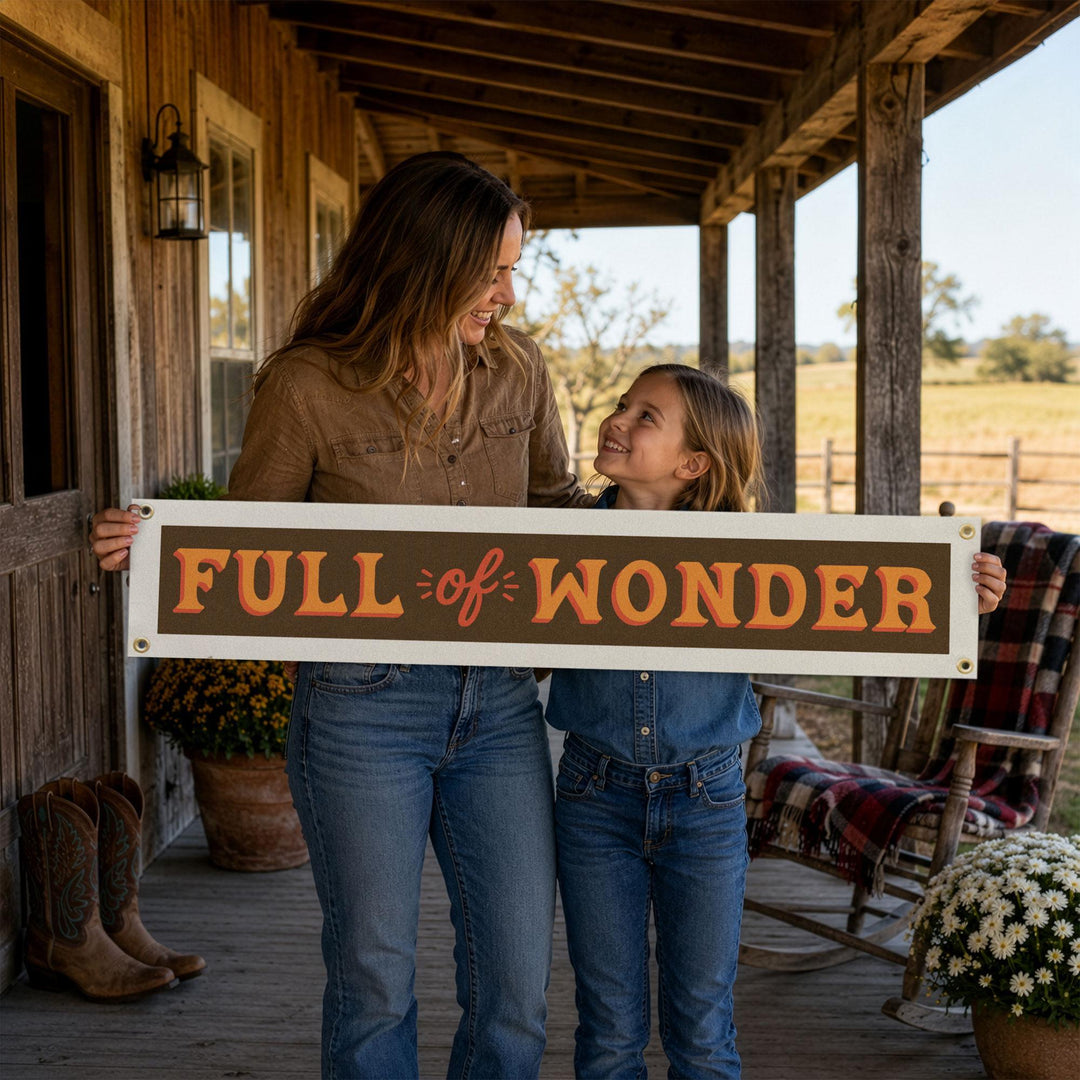 Full of Wonder Felt Banner