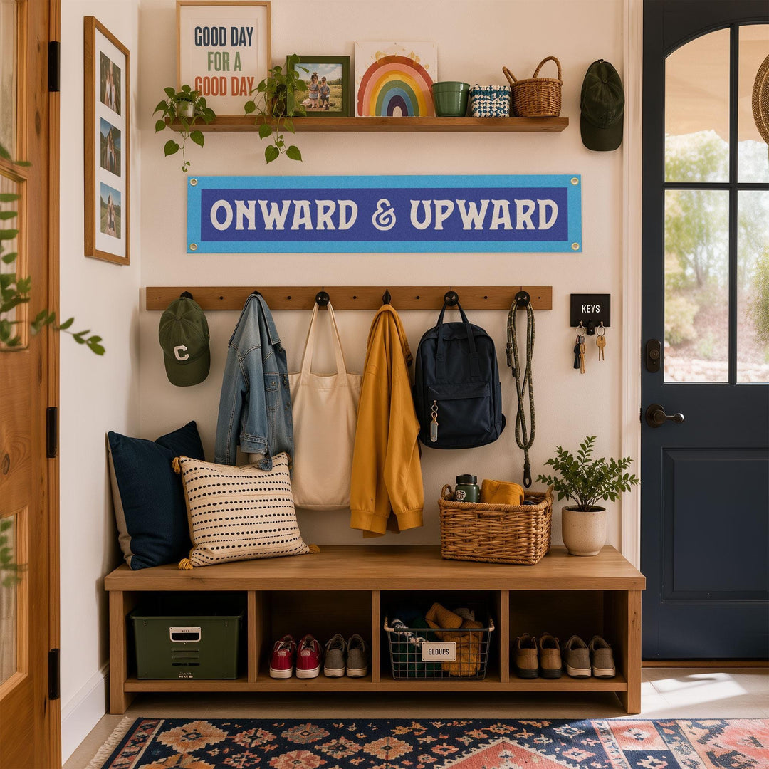 Onward &amp; Upward Felt Banner