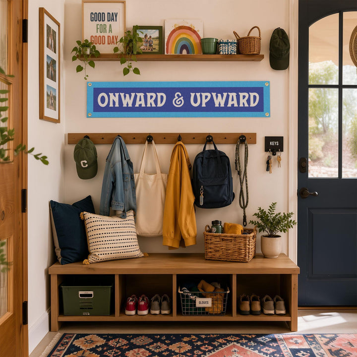 Onward &amp; Upward Felt Banner