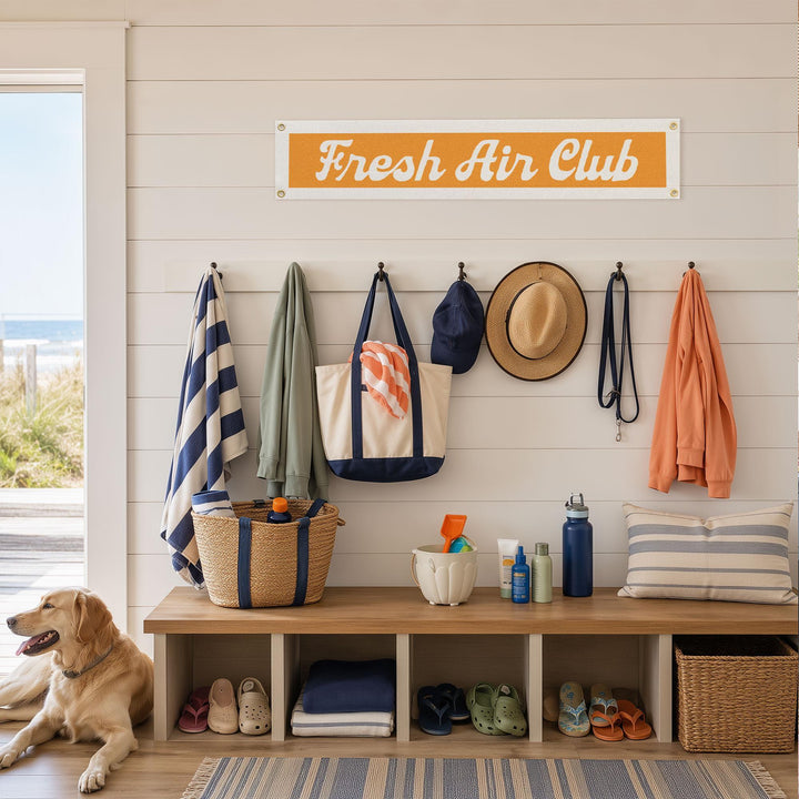 Fresh Air Club Felt Banner
