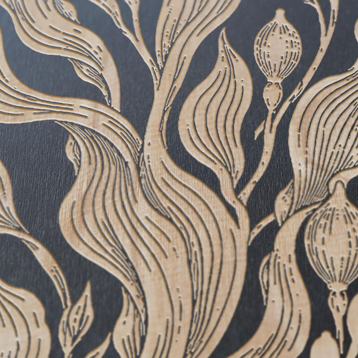 Kelp Forest Ribbon Engraved Birch Art Panel