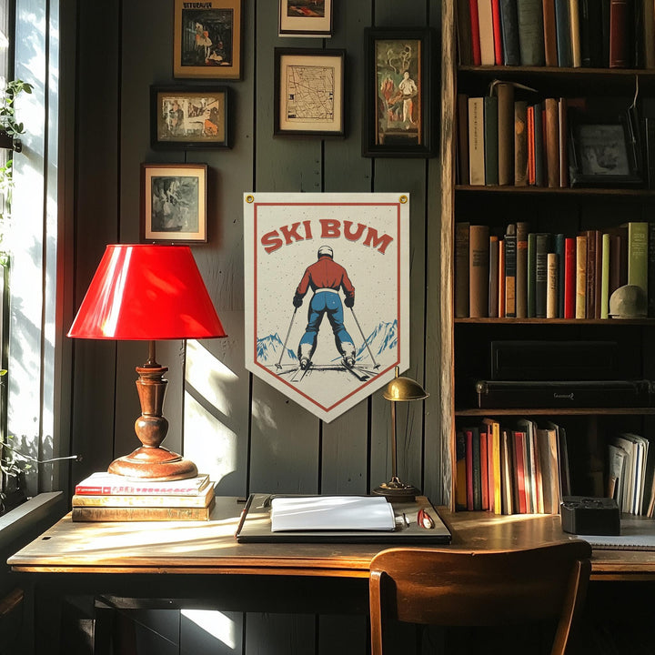 Ski Bum Felt Banner
