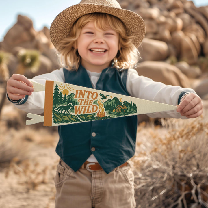 Into the Wild Felt Pennant
