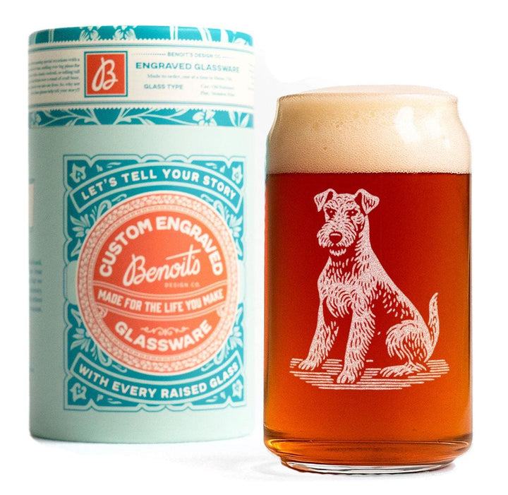 Airedale Terrier Customizable Dog Glasses