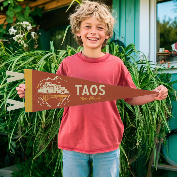 Taos New Mexico Felt Pennant
