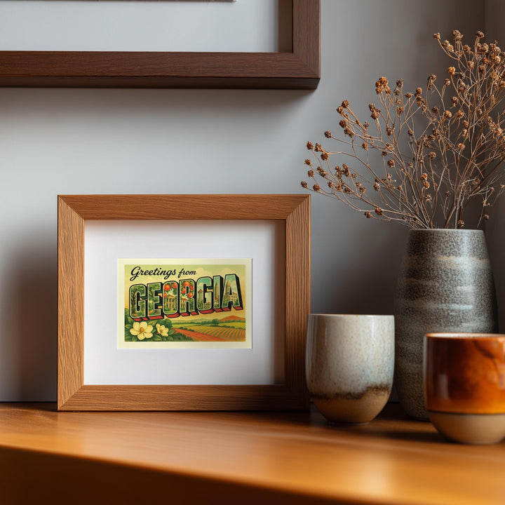 Georgia Postcard Art Print