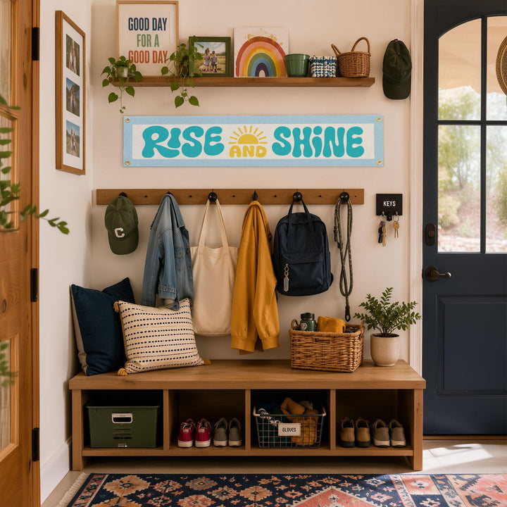 Rise &amp; Shine Felt Banner