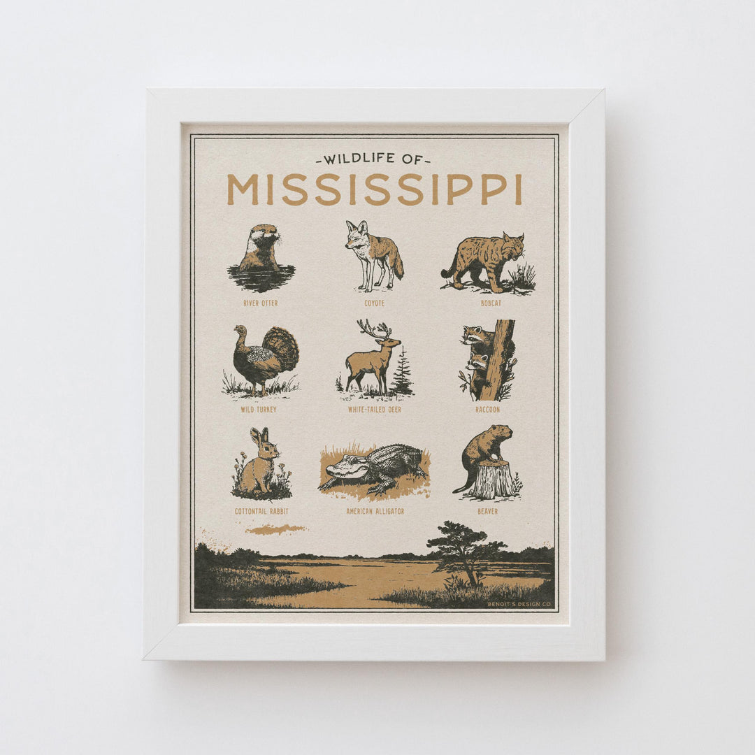Mississippi Wildlife Print