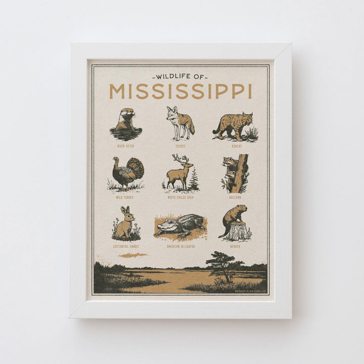 Mississippi Wildlife Print