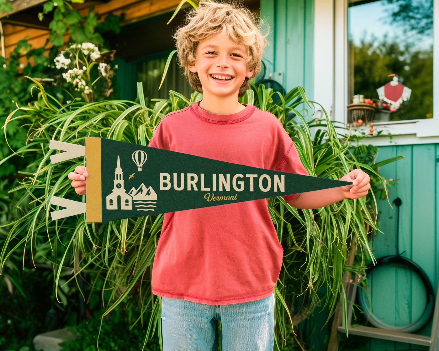 Burlington Vermont Felt Pennant