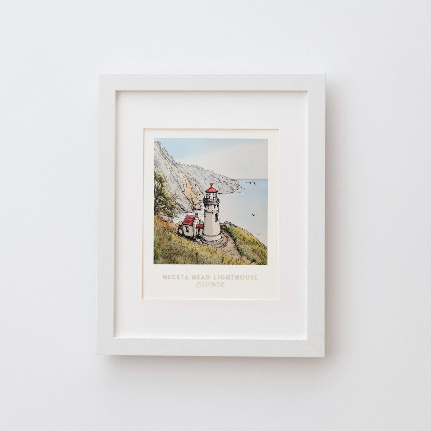 Heceta Head Lighthouse Oregon Wall Art Print