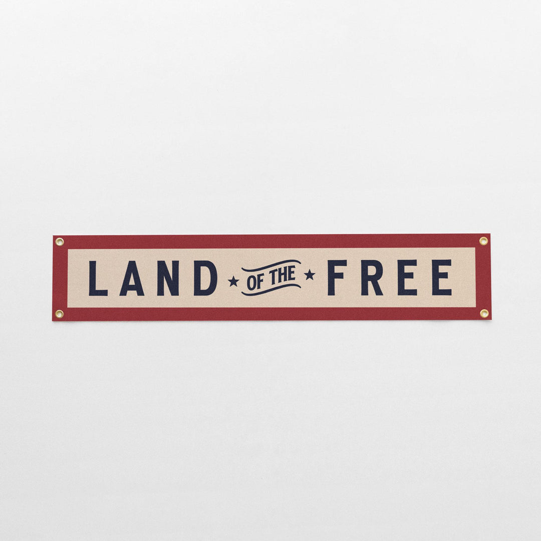 Land of the Free Felt Banner