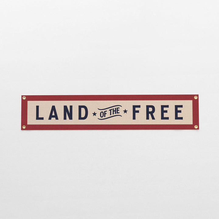 Land of the Free Felt Banner
