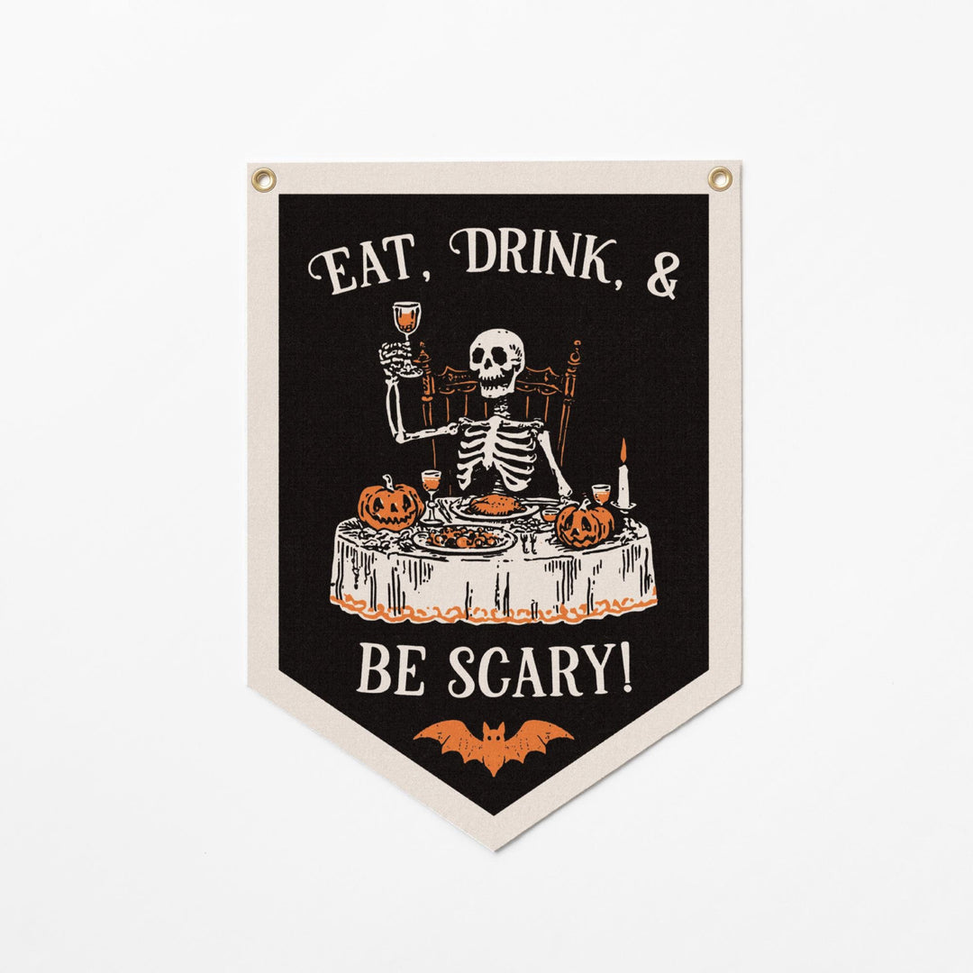 Eat, Drink, and Be Scary Felt Banner