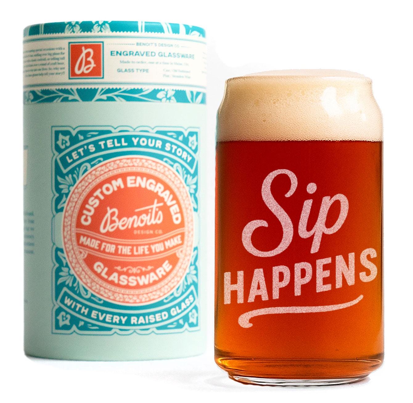 Sip Happens Glass