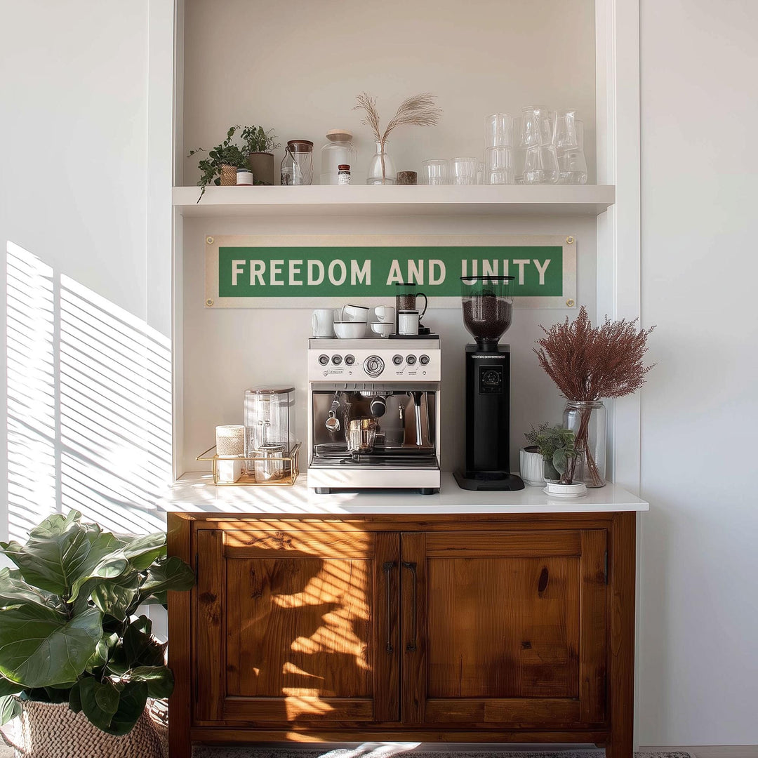 Freedom And Unity Felt Sign Banner
