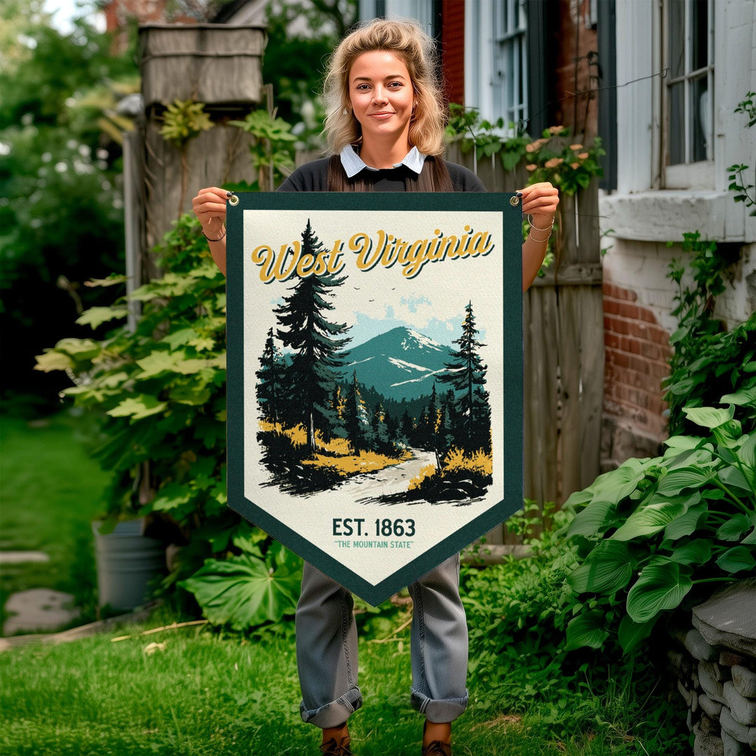 West Virginia Felt Camp Flag