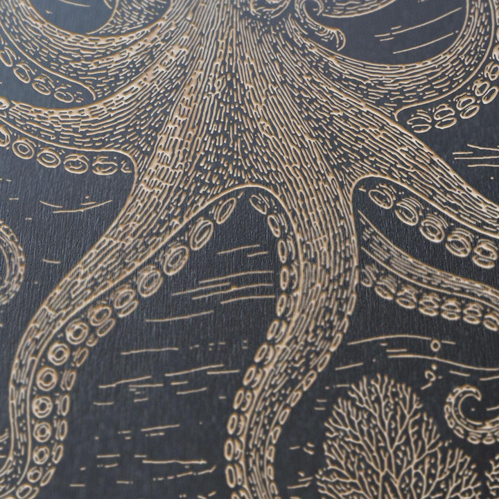 Reef Octopus Engraved Birch Art Panel