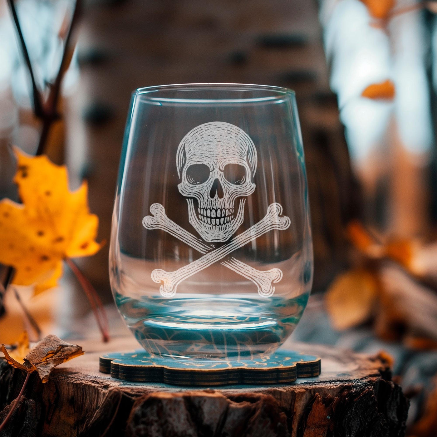 Skull & Crossbones Glass