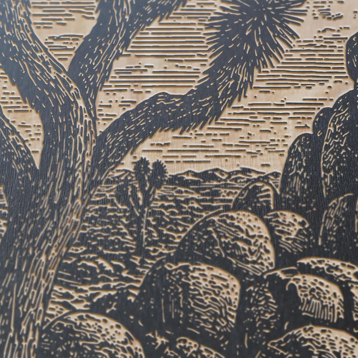 Joshua Tree Engraved Birch Art Panel