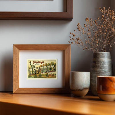 New York Postcard Art Print