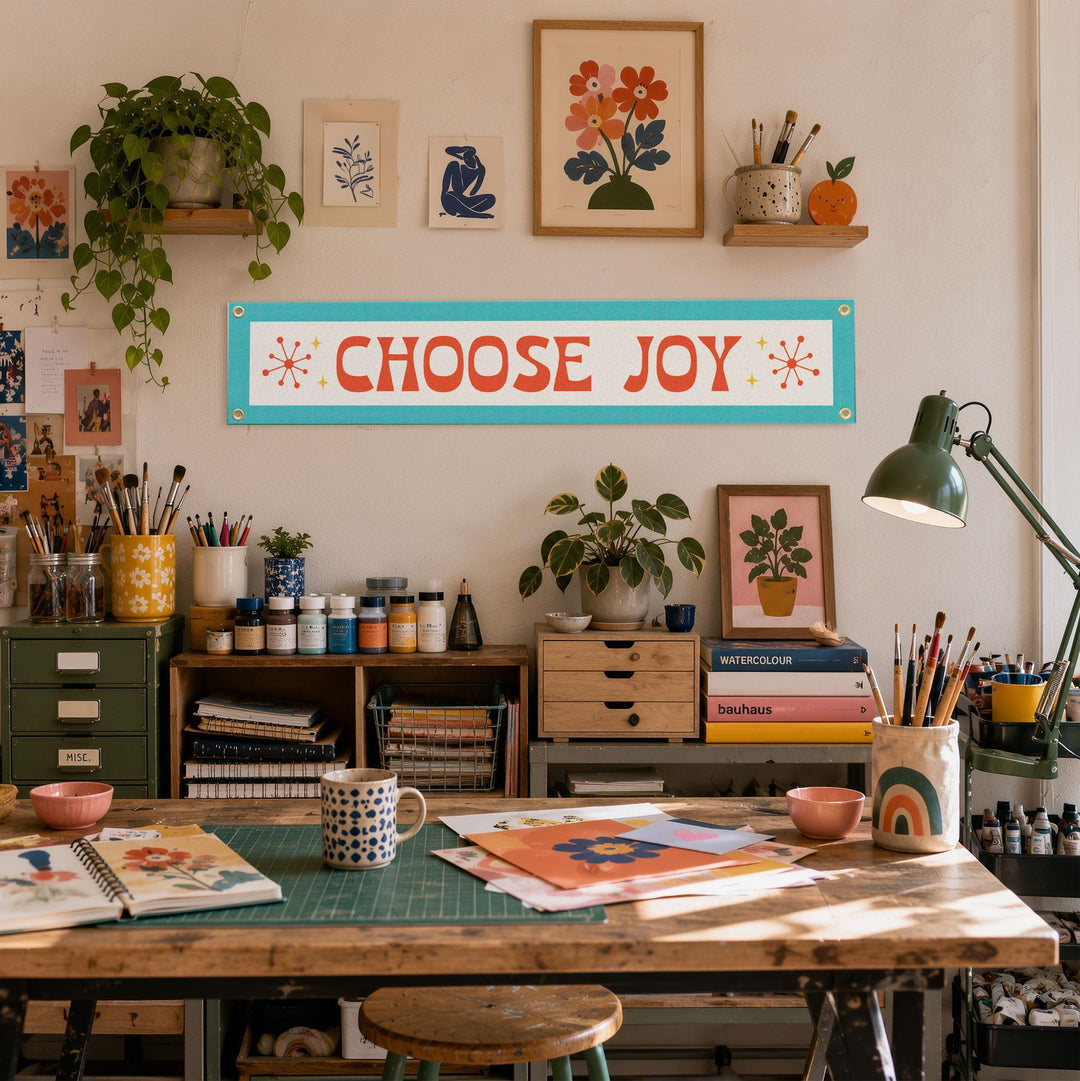 Choose Joy Felt Banner