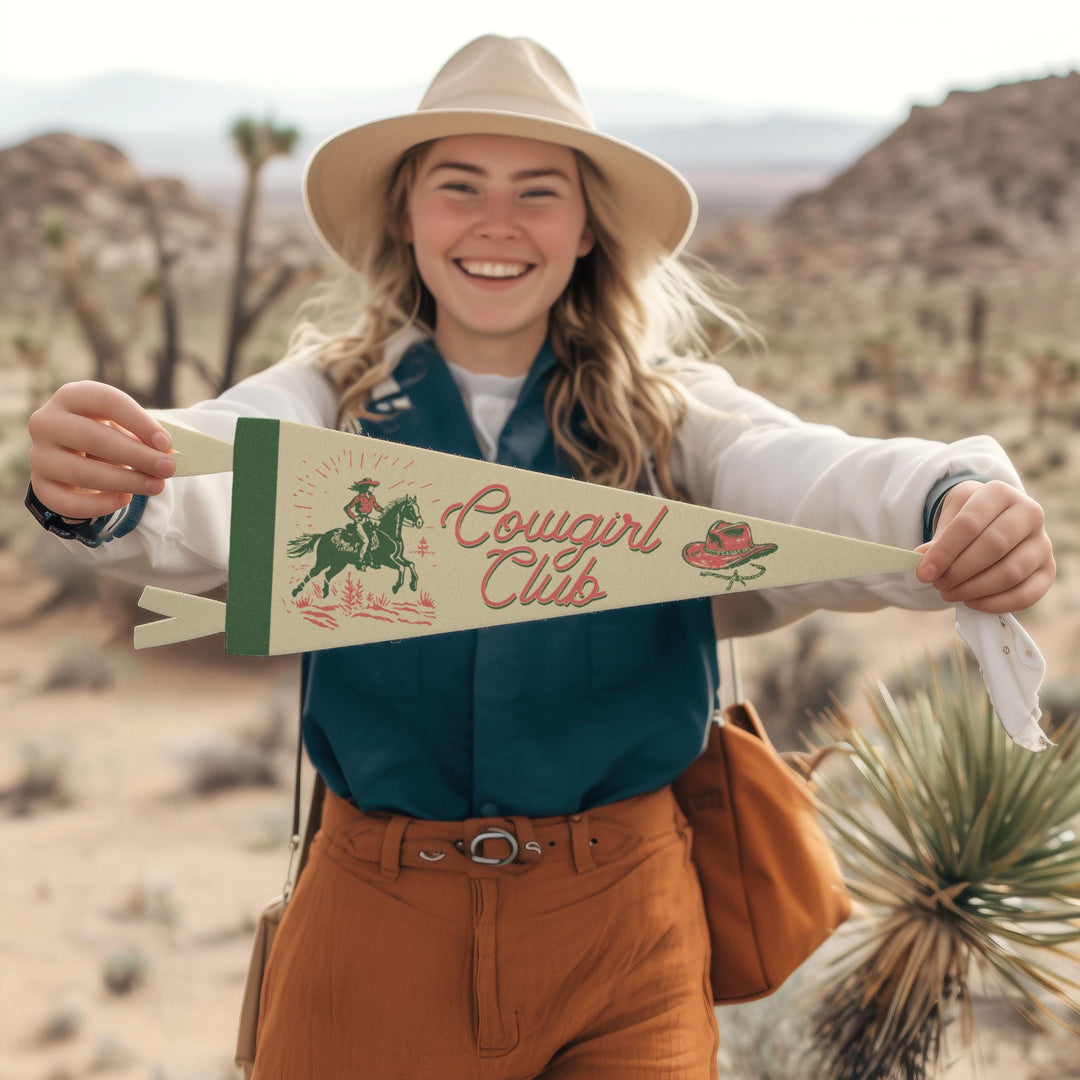 Cowgirl Club Felt Pennant
