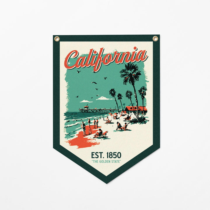 California Felt Camp Flag