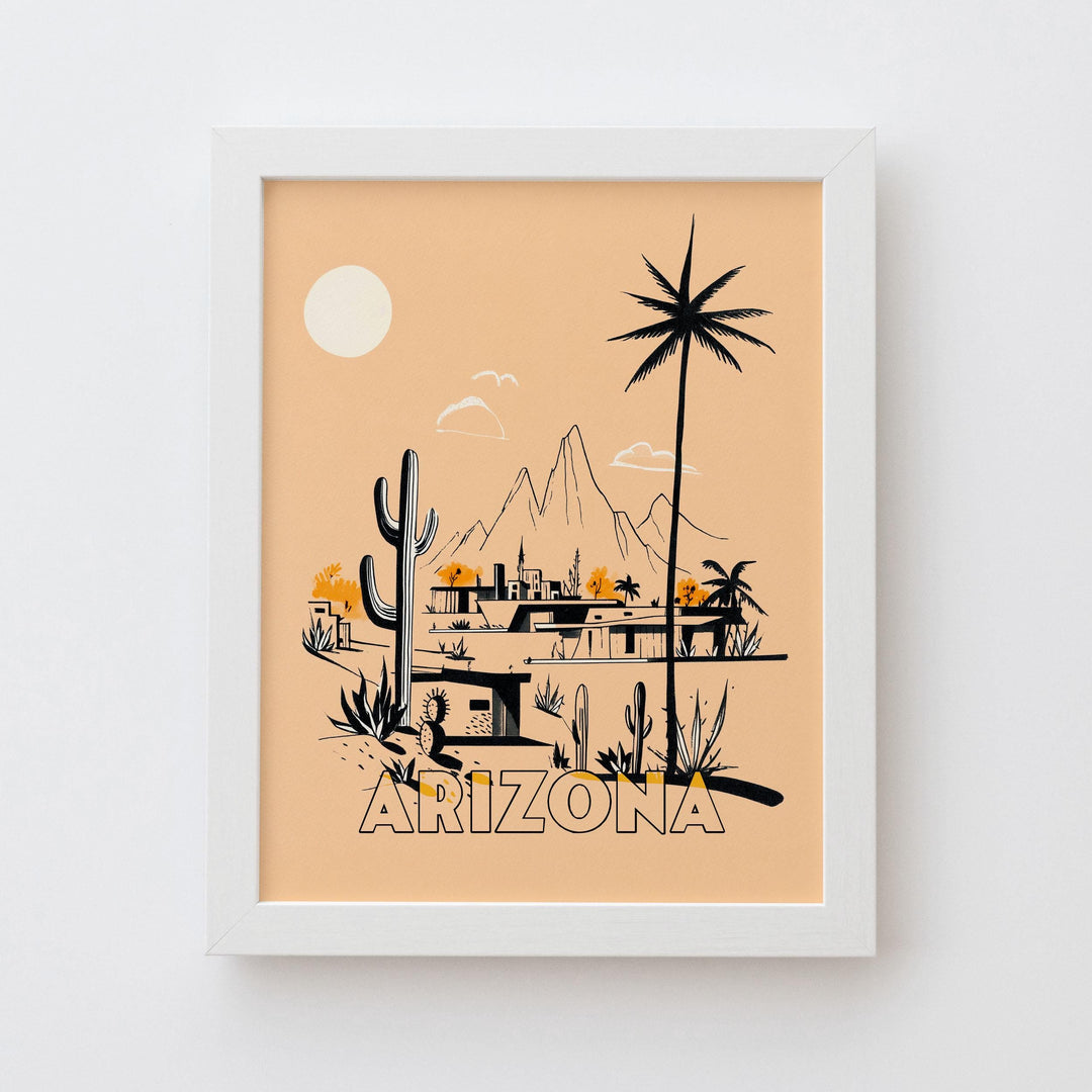 Arizona Mid Century Travel Poster