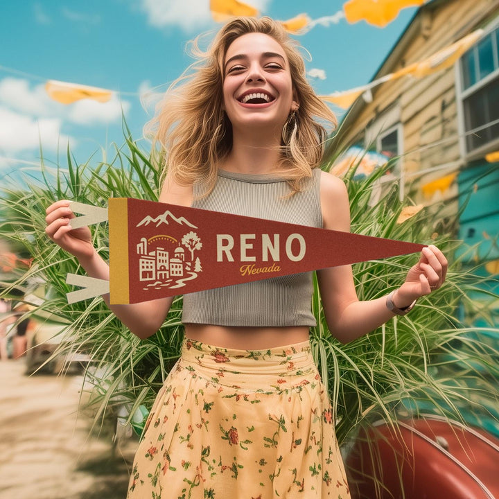 Reno Nevada Felt Pennant