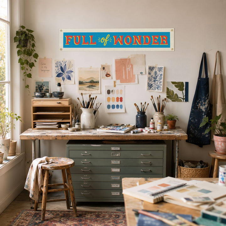 Full of Wonder Felt Banner