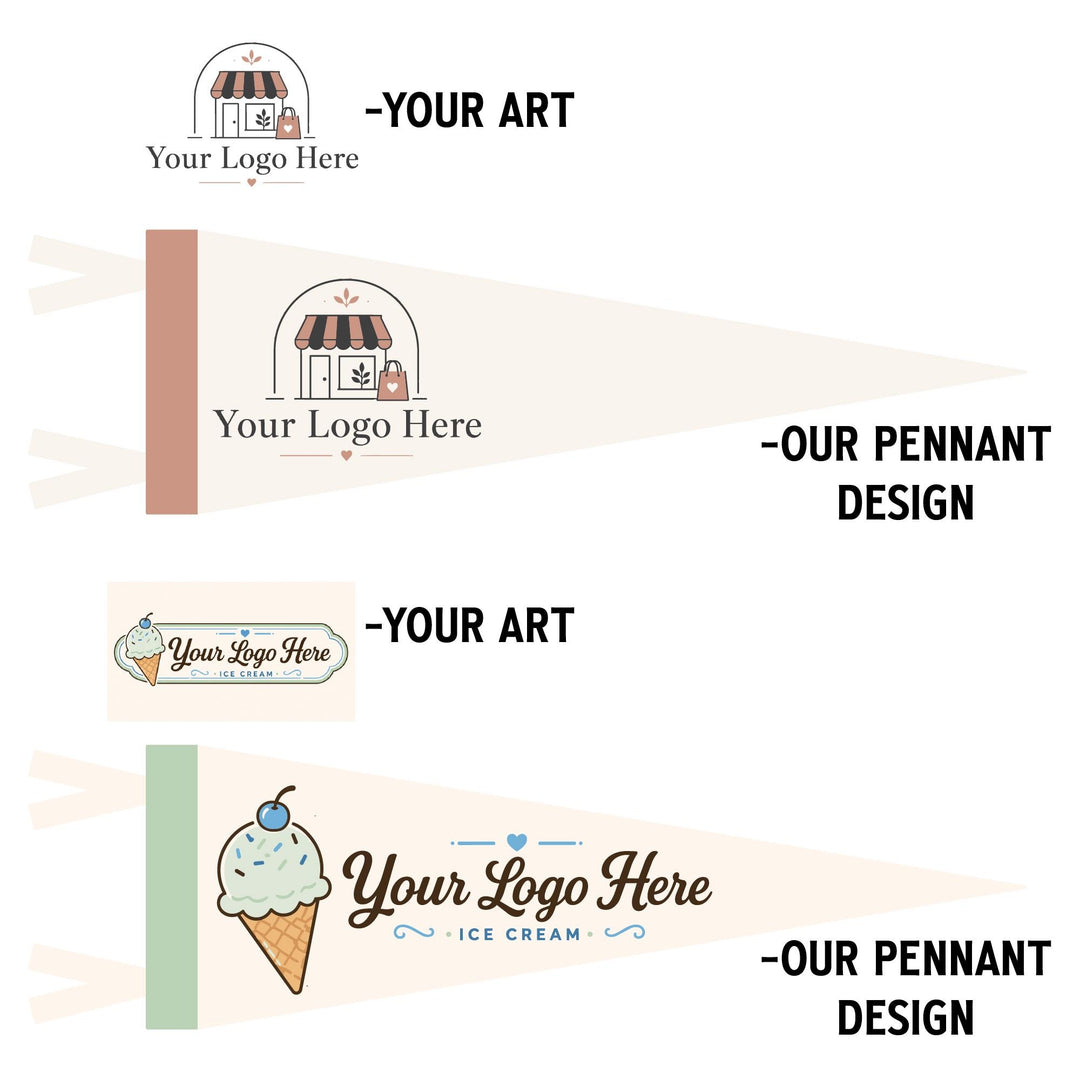 Custom Logo Felt Pennant