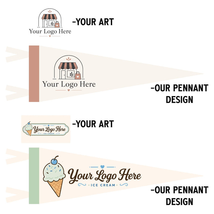 Custom Logo Felt Pennant